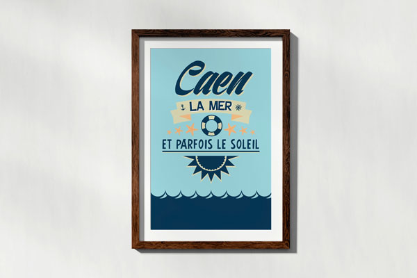 Projet réseaux sociaux - Création d'une affiche "Caen la mer"
