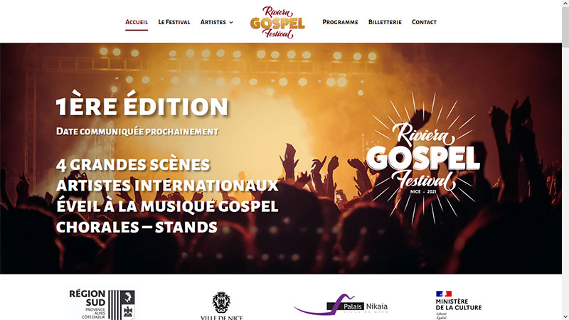 Site web Riviera Gospel Festival