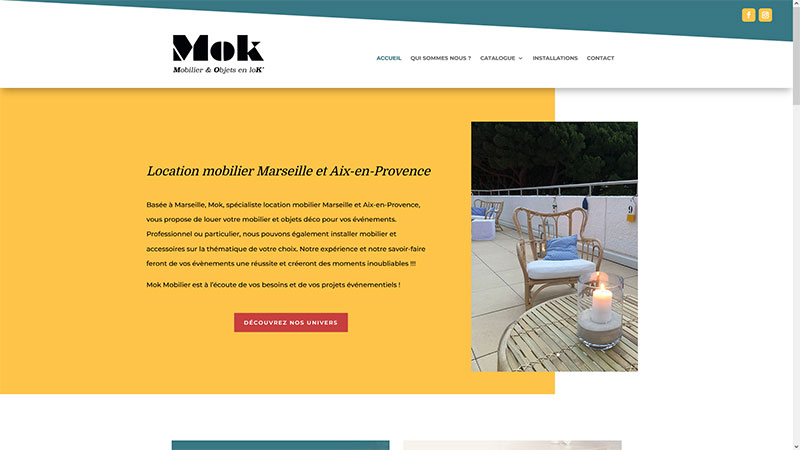 Site web Mok Mobilier